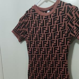 Bodycon sweater dress, knee length, dusty-pink color